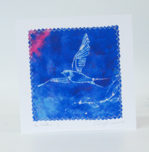 Load image into Gallery viewer, Hand made Card The Swallow