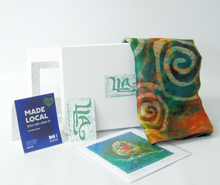 Load image into Gallery viewer, Silk Satin Scarf Celtic Autumn