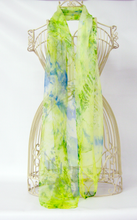 Load image into Gallery viewer, Silk Chiffon Scarf Celtic Yellow Primrose