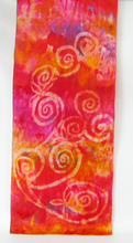 Load image into Gallery viewer, Silk Satin Scarf Celtic Autumnal Rose