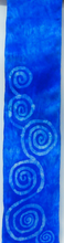 Load image into Gallery viewer, Silk Satin Neck Scarf Blue Celtic Blue