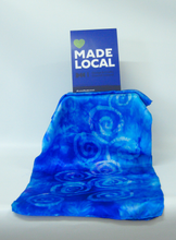 Load image into Gallery viewer, Silk Satin Scarf Celtic Blue Turquoise Ocean