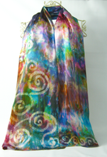 Load image into Gallery viewer, Silk Satin Scarf Celtic Rustic Carnival
