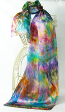 Load image into Gallery viewer, Silk Satin Scarf Celtic Rustic Carnival