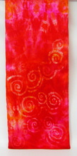 Load image into Gallery viewer, Silk Satin Scarf Celtic Scarlet Flame