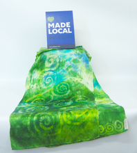 Load image into Gallery viewer, Silk Satin Celtic Apple Green Delight