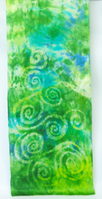 Load image into Gallery viewer, Silk Satin Celtic Apple Green Delight