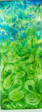 Load image into Gallery viewer, Silk Satin Green Children of Lir