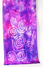 Load image into Gallery viewer, Silk Scarf Celtic Purple Galaxy