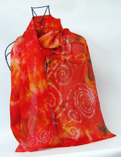 Load image into Gallery viewer, Silk Scarf Celtic Autumnal Fire