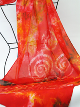 Load image into Gallery viewer, Silk Scarf Celtic Autumnal Fire