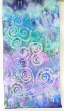 Load image into Gallery viewer, Silk Scarf Celtic Green Lilac