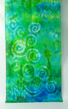 Load image into Gallery viewer, Silk Scarf Celtic Water Green