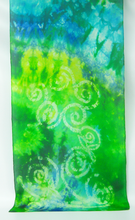 Load image into Gallery viewer, Silk Scarf Light Weight Celtic Yellow Shamrock