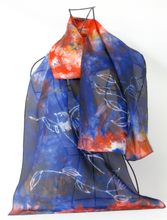 Load image into Gallery viewer, Silk Scarf The Rustic Swallow