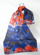 Load image into Gallery viewer, Silk Scarf The Rustic Swallow