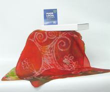 Load image into Gallery viewer, Silk Scarf The Red Tree of Life