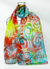 Load image into Gallery viewer, Silk Scarf Celtic Autumnal Tapestry