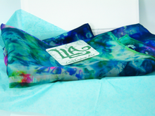 Load image into Gallery viewer, Silk Scarf The Green Celtic Forrest Garden