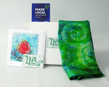 Load image into Gallery viewer, Silk Scarf Celtic Water Green