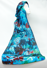 Load image into Gallery viewer, Silk Scarf Celtic Green Christmas Forrest