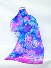 Load image into Gallery viewer, Silk Scarf Light Weight Celtic Lilac Pink Haze