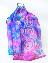 Load image into Gallery viewer, Silk Scarf Light Weight Celtic Lilac Pink Haze