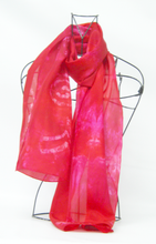 Load image into Gallery viewer, Silk Scarf Celtic Scarlet Surprise