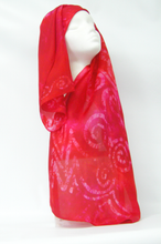 Load image into Gallery viewer, Silk Scarf Celtic Scarlet Surprise