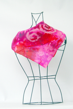 Load image into Gallery viewer, Silk Square Scarf Celtic Fuschia Magenta