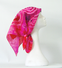 Load image into Gallery viewer, Silk Square Scarf Celtic Fuschia Magenta
