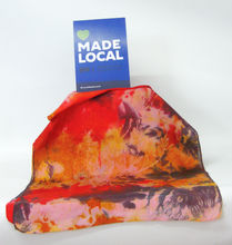 Load image into Gallery viewer, Silk Habotai Scarf The Autumn Gold Finch