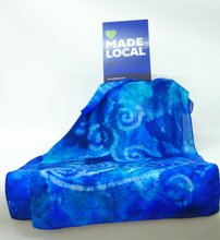 Load image into Gallery viewer, Silk Scarf Light Weight Celtic Blue Jewel