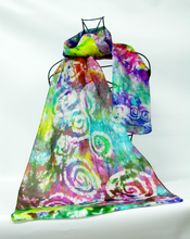 Load image into Gallery viewer, Silk Scarf Light Weight Celtic Carnival