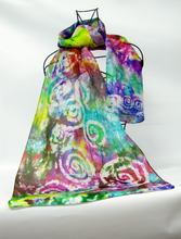 Load image into Gallery viewer, Silk Scarf Light Weight Celtic Carnival
