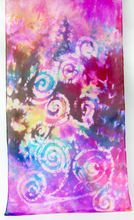 Load image into Gallery viewer, Silk Scarf Light Weight Celtic Lilac Sun Cloud