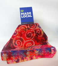 Load image into Gallery viewer, Silk Scarf Light Weight Celtic Red Fire