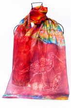 Load image into Gallery viewer, A Silk Scarf Light Weight Autumnal Curlew