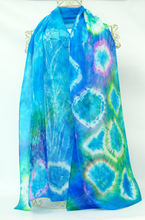 Load image into Gallery viewer, A Silk Scarf Light Weight The Turquoise Hare