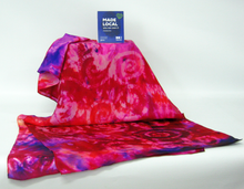 Load image into Gallery viewer, Silk Scarf Hand Painted Pink Red Celtic