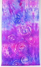 Load image into Gallery viewer, Silk Scarf Purple Fuchsia Celtic Spiral