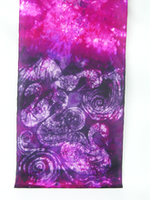 Load image into Gallery viewer, A Hand Painted Silk Scarf Purple Pink Children of LIr