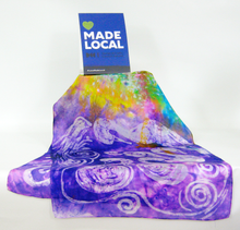 Load image into Gallery viewer, Silk Scarf Light weight Habotai The Purple Swan