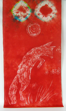 Load image into Gallery viewer, A Silk Scarf The Scarlet Fox Jumping