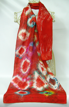 Load image into Gallery viewer, A Silk Scarf The Scarlet Fox Jumping