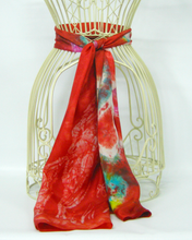 Load image into Gallery viewer, A Silk Scarf The Scarlet Fox Jumping