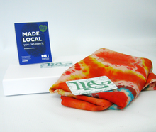 Load image into Gallery viewer, A Silk Scarf The Fox Jumping Scarlet