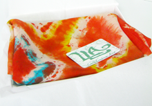Load image into Gallery viewer, A Silk Scarf The Fox Jumping Scarlet