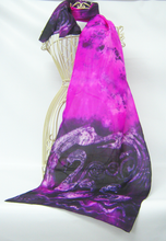Load image into Gallery viewer, Silk Scarf The Children Of Lir in Pink and Purple