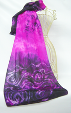 Load image into Gallery viewer, Silk Scarf The Children Of Lir in Pink and Purple